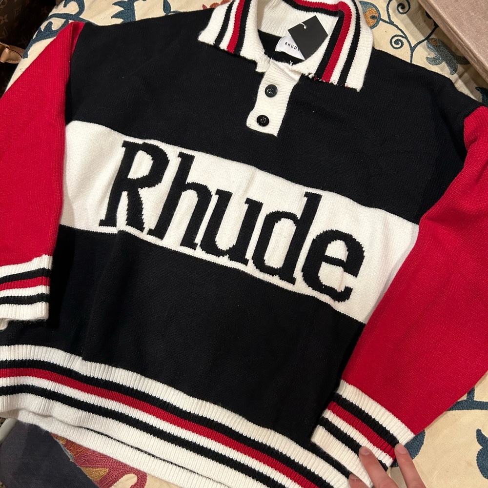 Rhude Men’s Long Sleeve polo